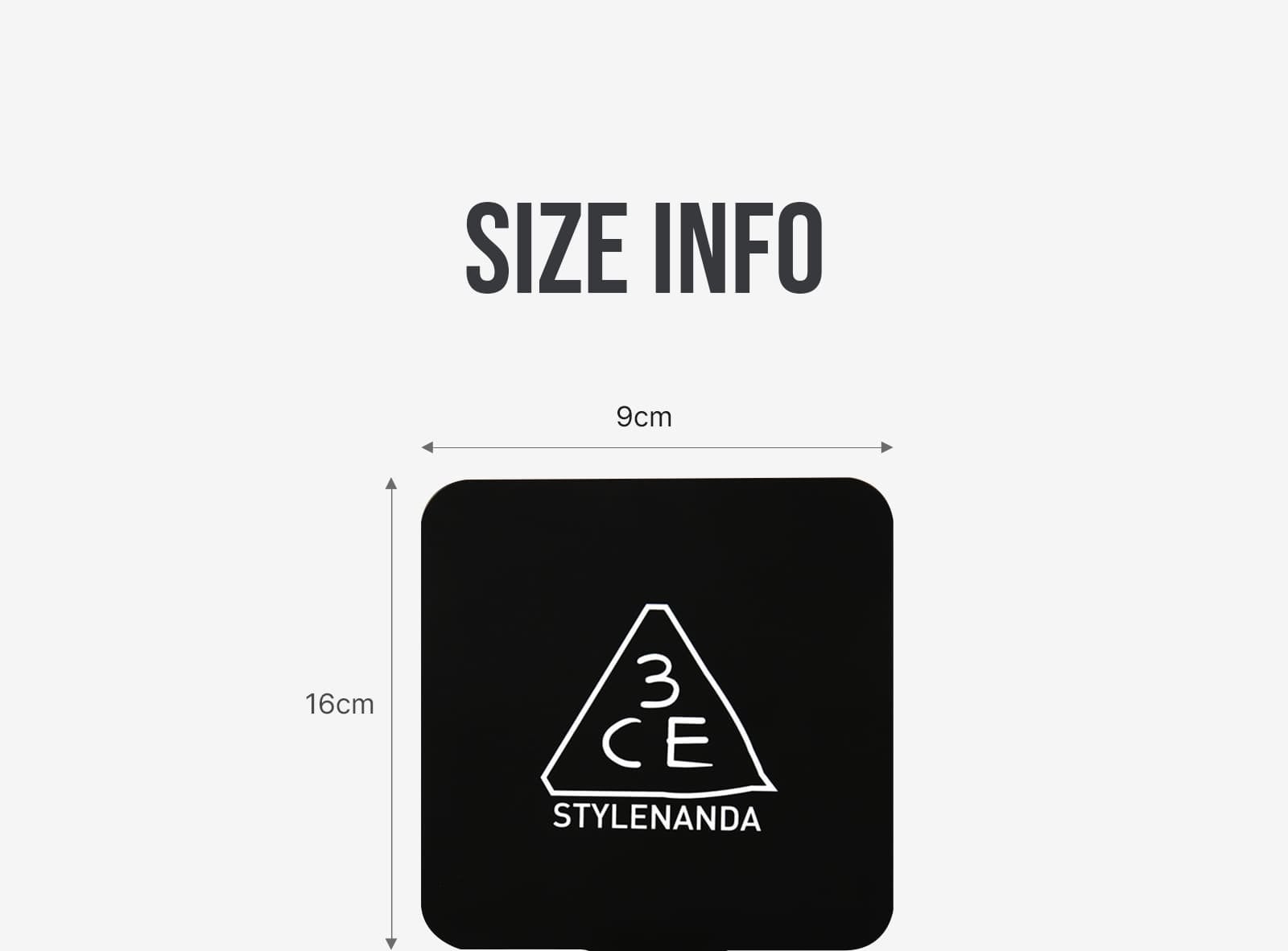 SQUARE MINI HAND MIRROR | 3CE Cosmetics | Stylenanda|3CE Official