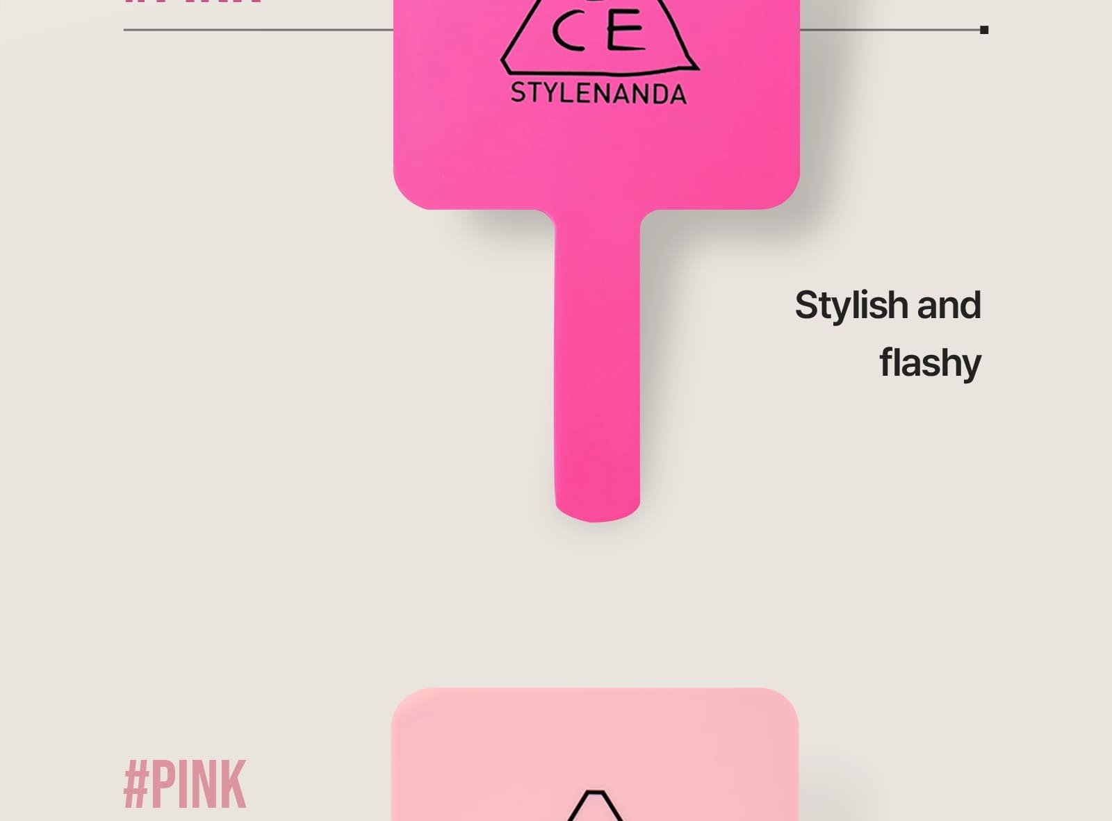 SQUARE MINI HAND MIRROR | 3CE Cosmetics | Stylenanda|3CE Official