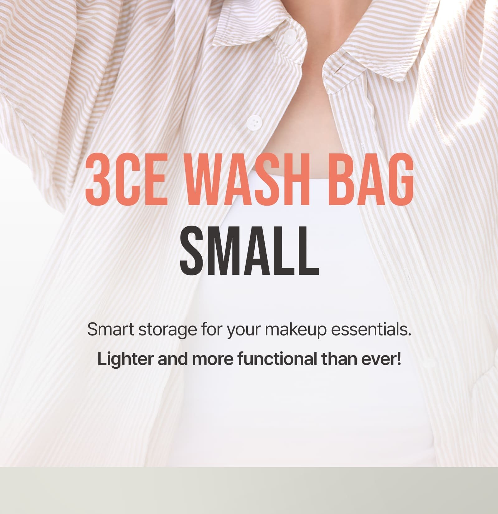 Key model visual of 3CE Wash Bag Small 02