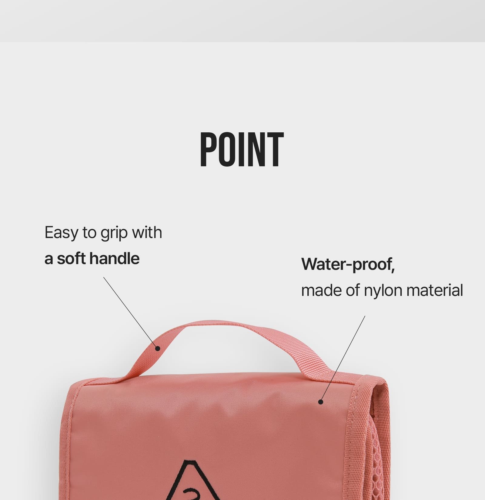key unique selling points of 3CE Wash Bag Small 02