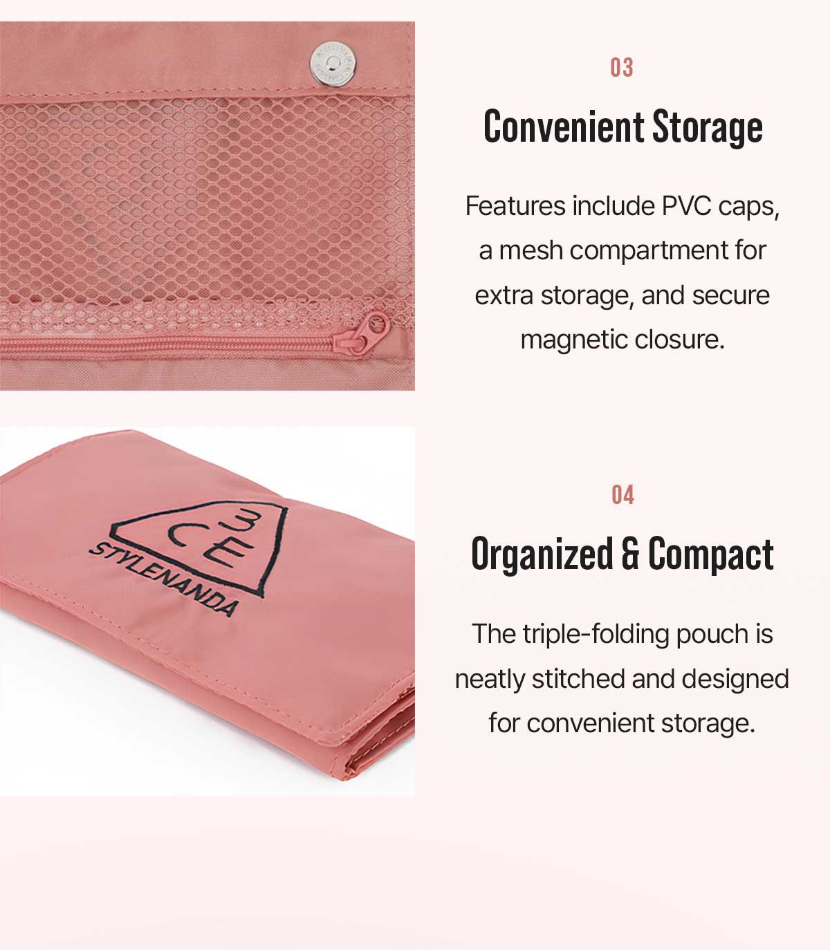 4 unique selling points of 3CE mini makeup brush kit