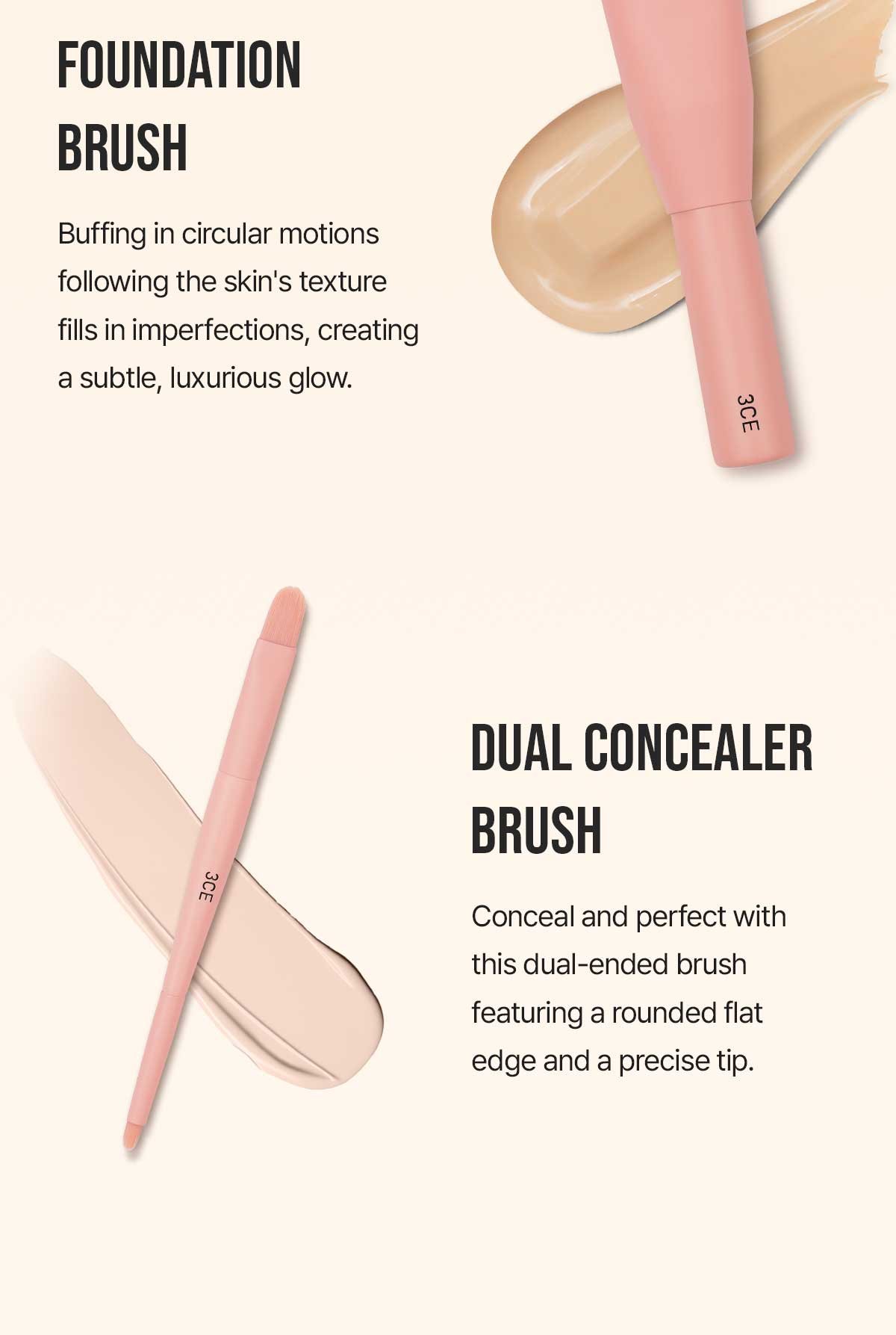 3 types of brushes that can be used for face makeup