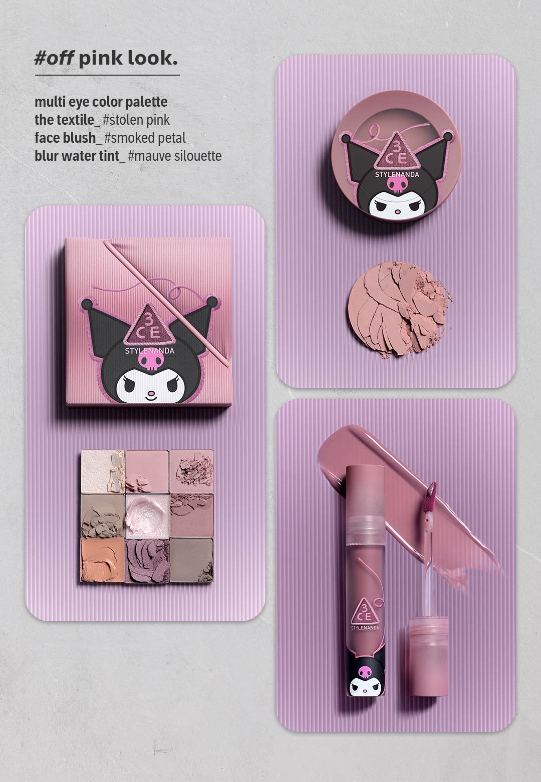 3CE KUROMI EDITION GLAZY LIP GLOW 10