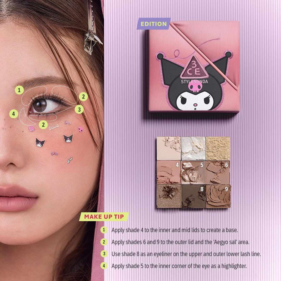 3ce_edt-kuromi_multi-eye-color-palette-the-textile_2026 15