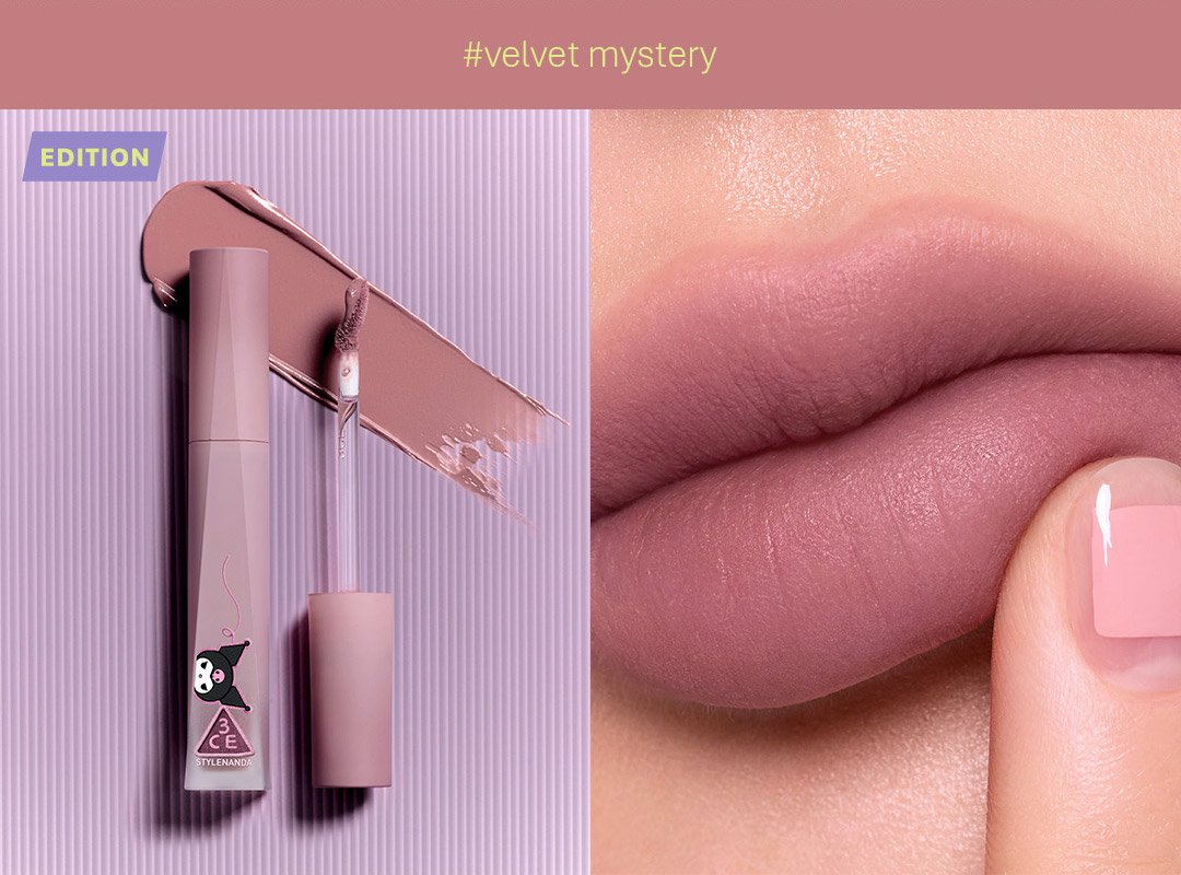 3ce_edt-kuromi_velvet-lip-tint-plush_2026 6