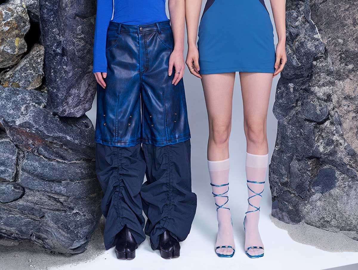 Key model visual of 3CE X MUUT COLLABOLATION