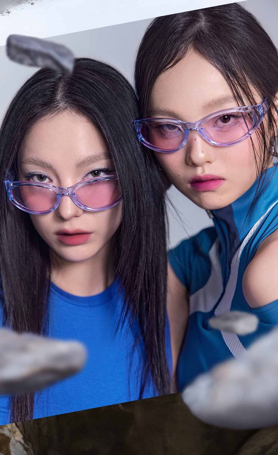 Key model visual of 3CE X MUUT COLLABOLATION