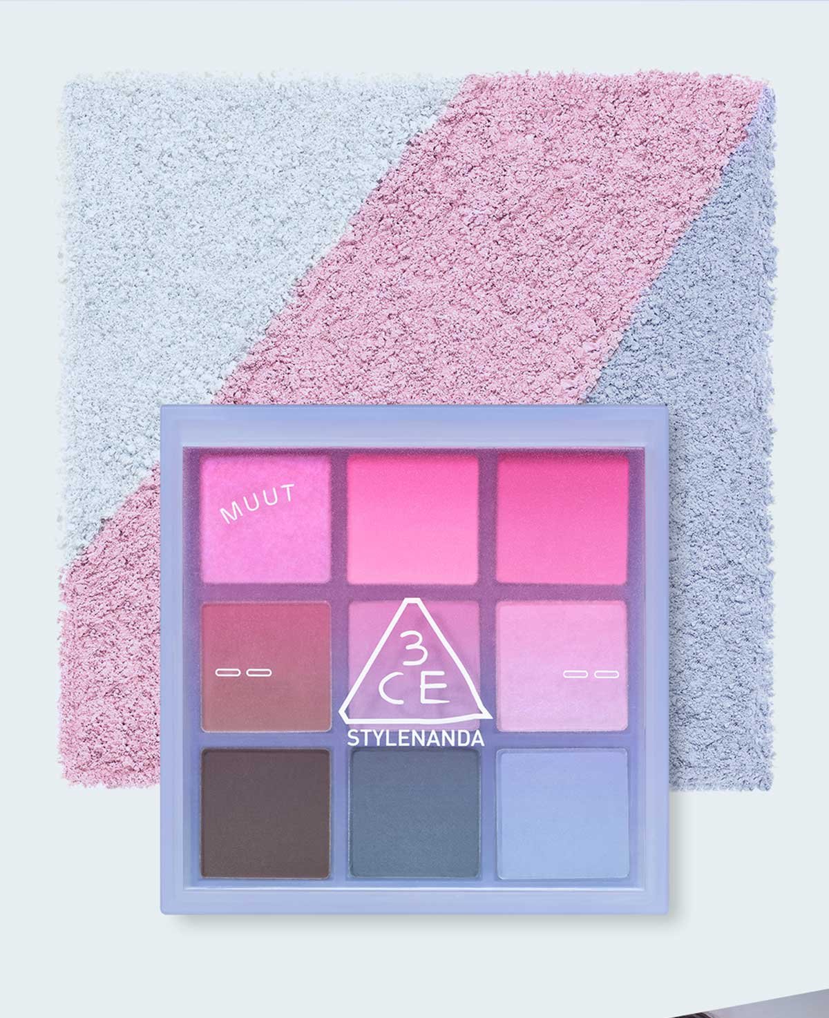 chill in icy blue of 3CE X MUUT COLLABOLATION