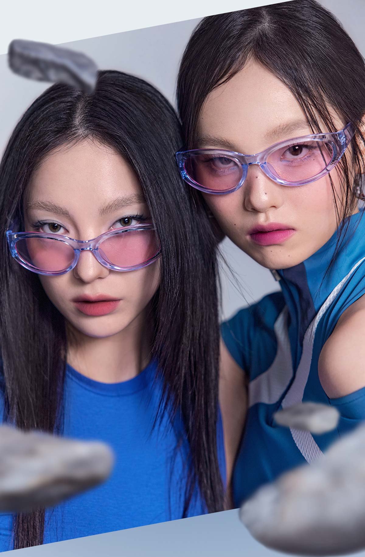 chill in icy blue of 3CE X MUUT COLLABOLATION