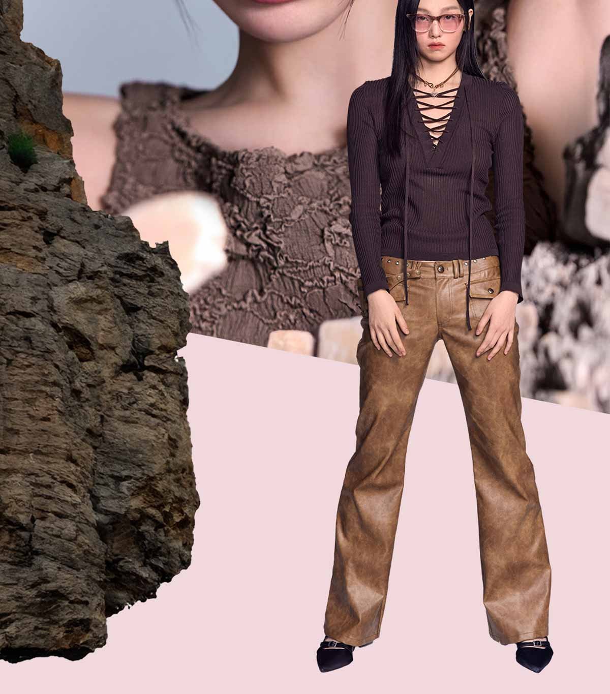 neutral airy brown of 3CE X MUUT COLLABOLATION