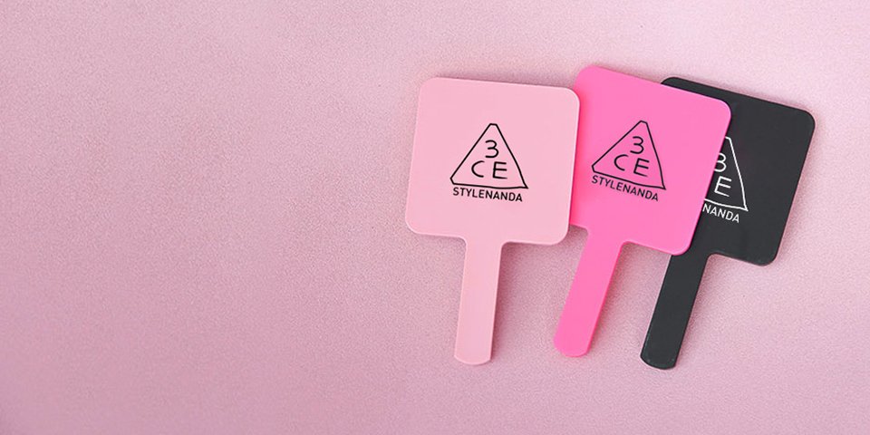 SQUARE MINI HAND MIRROR