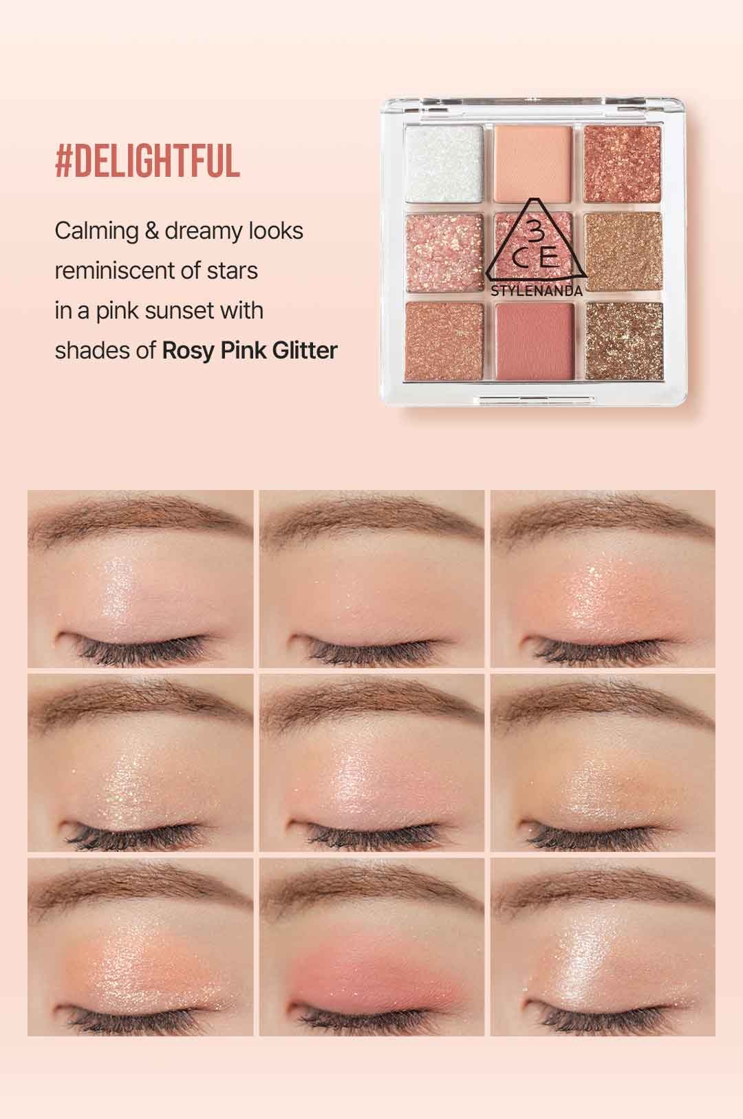 swatch images of per shade Delightful