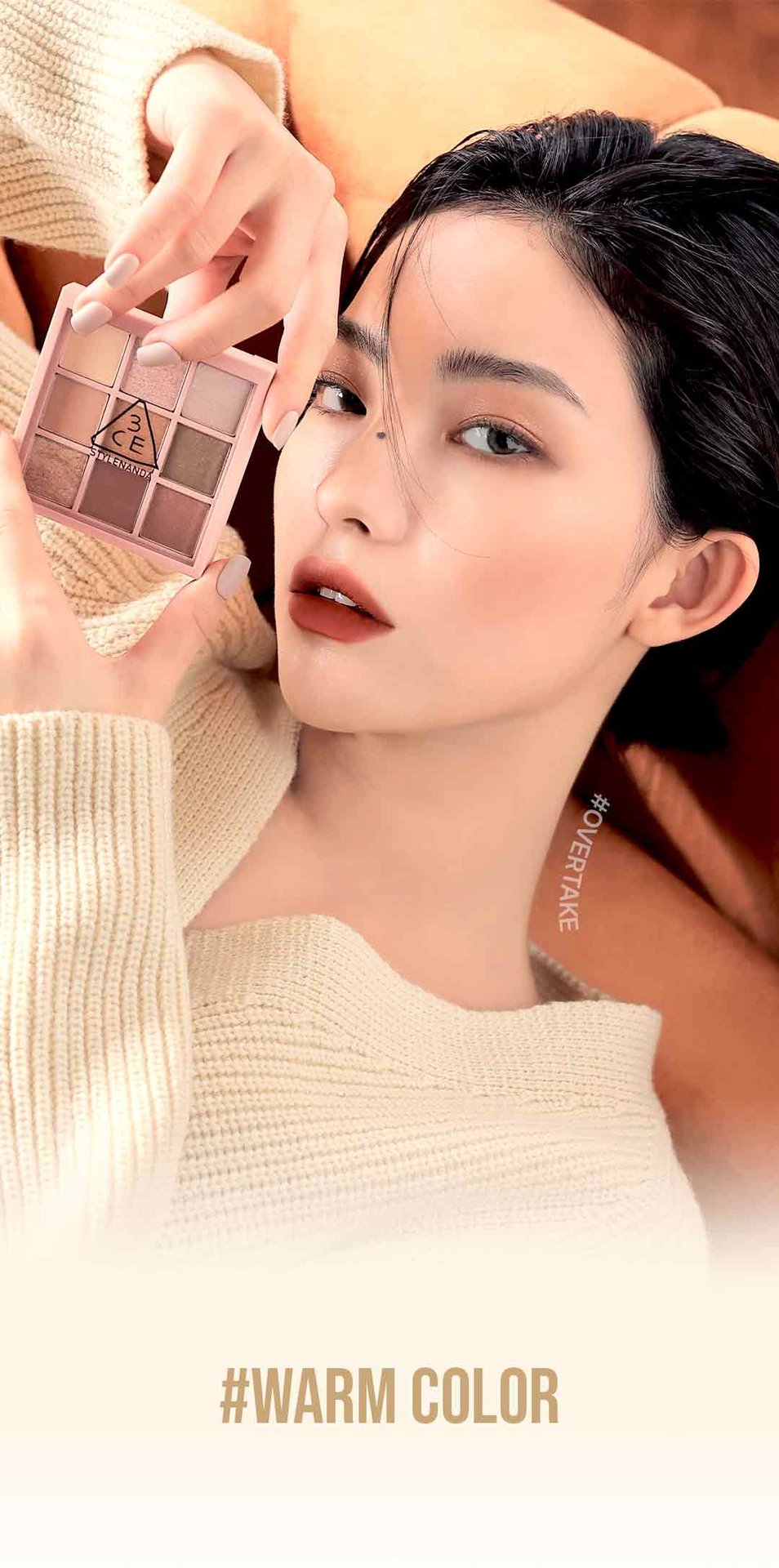 warm undertone shades of 3CE Multi Eye Color Palettes